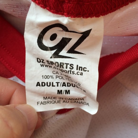 Molson Canadian Hockey Jersey Medium Montreal Canadiens Logo Red White Blue #10 - Picture 5 of 9